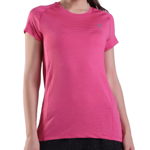 妇女的夏季锻炼上衣短袖瑜伽跑步运动休闲T恤